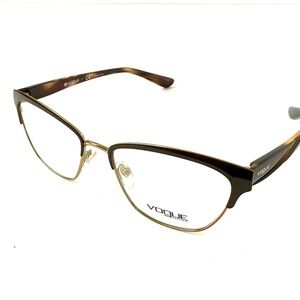 Vogue Eyeglasses Women’s Brown and Gold Optical Frame